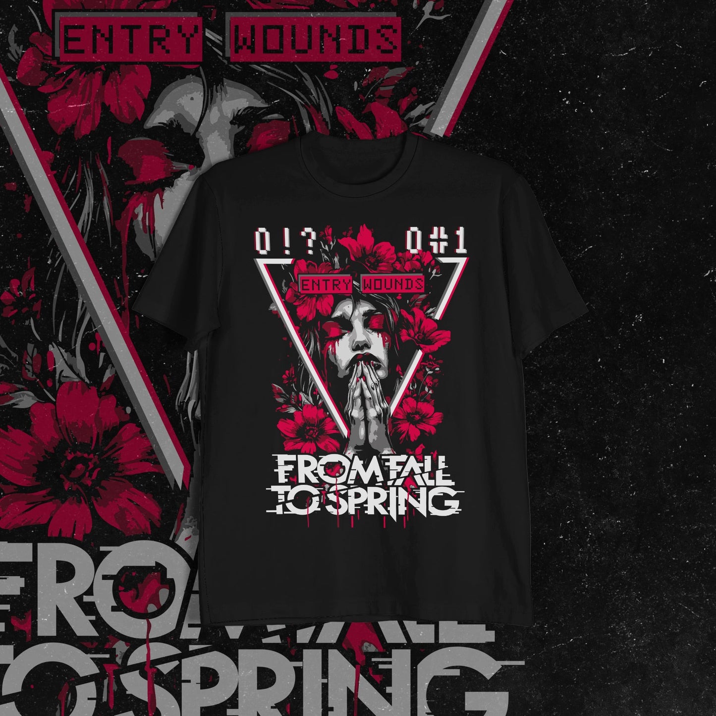 T-Shirt Floral Entry Wounds