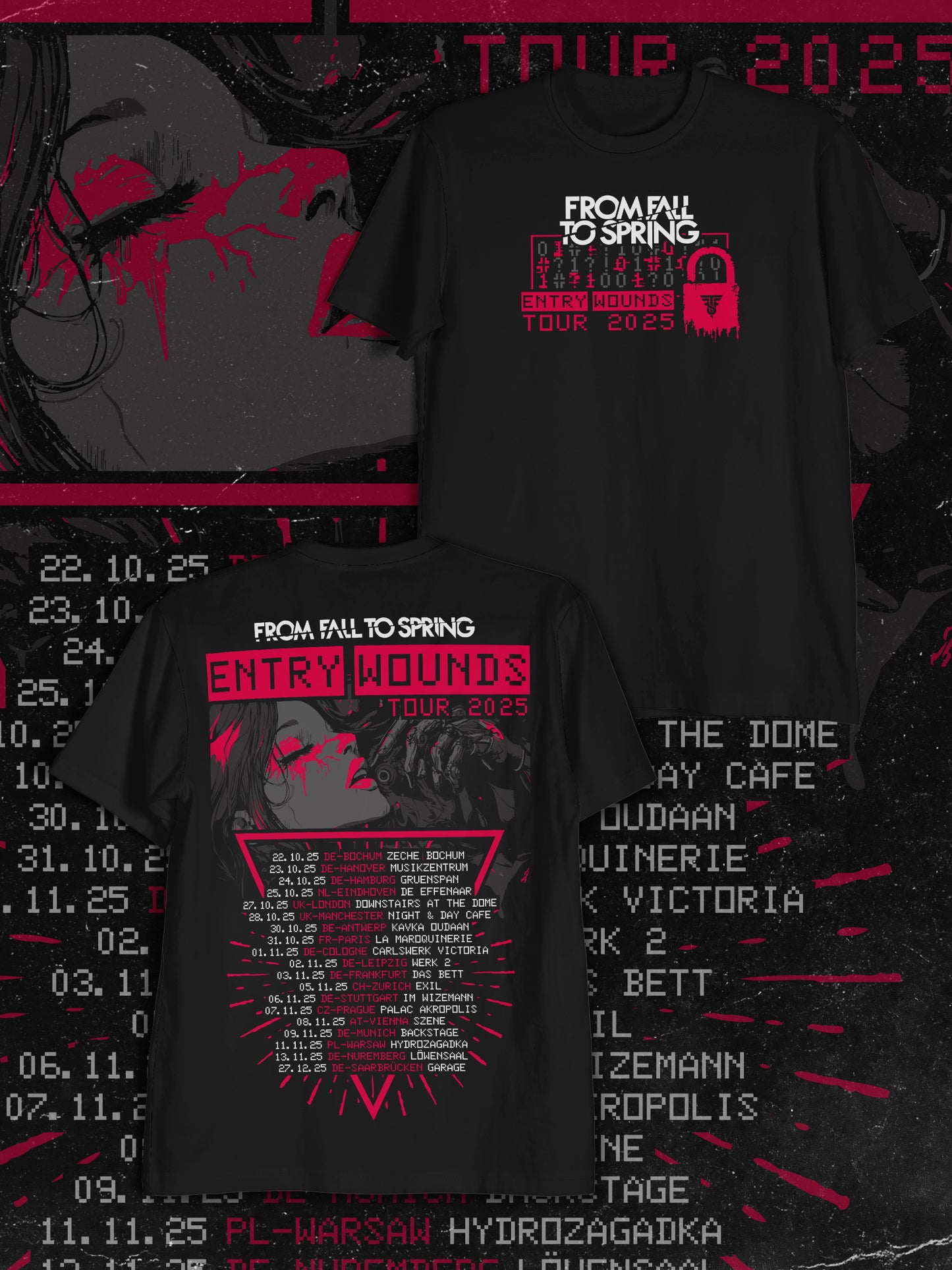 T-Shirt Entry Wounds Tour 2025
