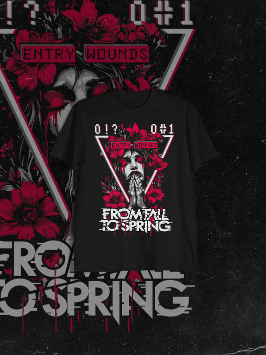 T-Shirt Floral Entry Wounds